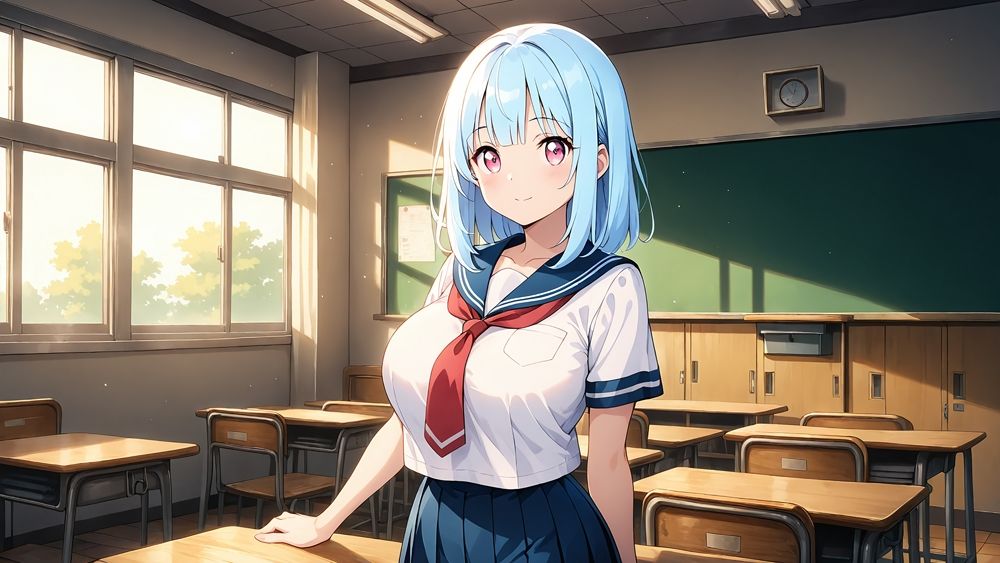 爆乳スク水姉妹が顧問教師と淫らな特別トレーニング【4K】 画像2