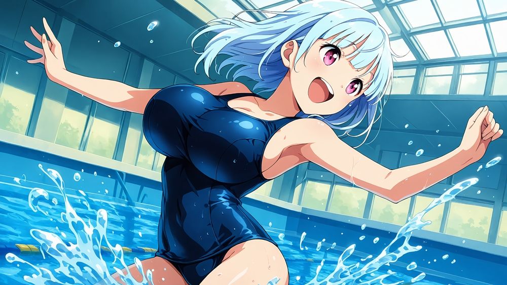 爆乳スク水姉妹が顧問教師と淫らな特別トレーニング【4K】 画像4