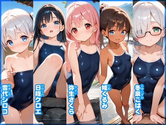 【あおいろ＊グラフィ】スク水温泉少女15人（2026年6月号）_4
