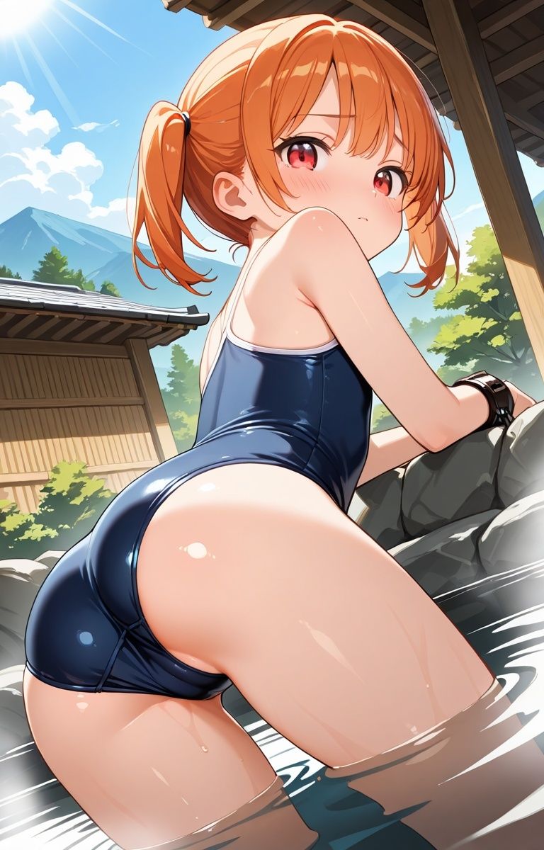 【あおいろ＊グラフィ】スク水温泉少女15人（2026年6月号）_5