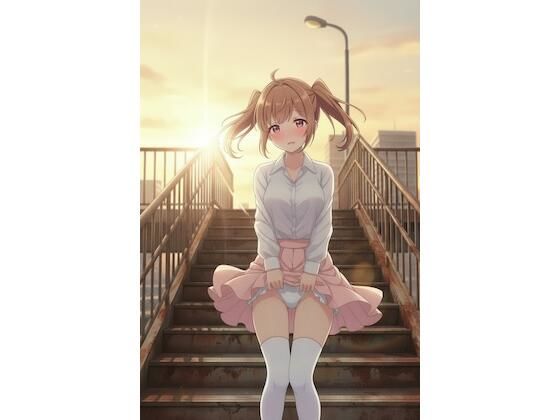 錆びた歩道橋と風待ちほのか