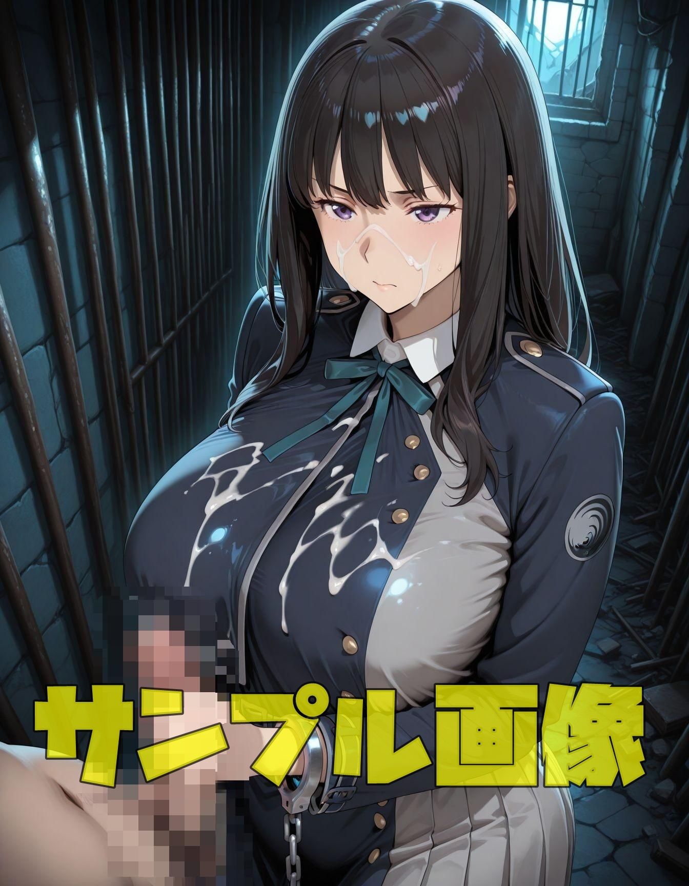 拘束された黒髪エージェント3