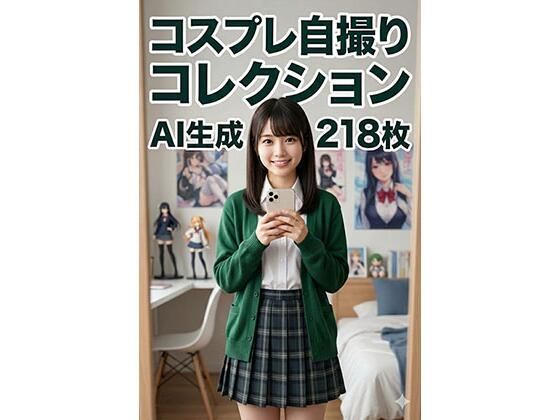 【AI美女】ウラ垢コスプレ自撮り写真集「〜現役JKのヒミツの鏡越しルーム〜」