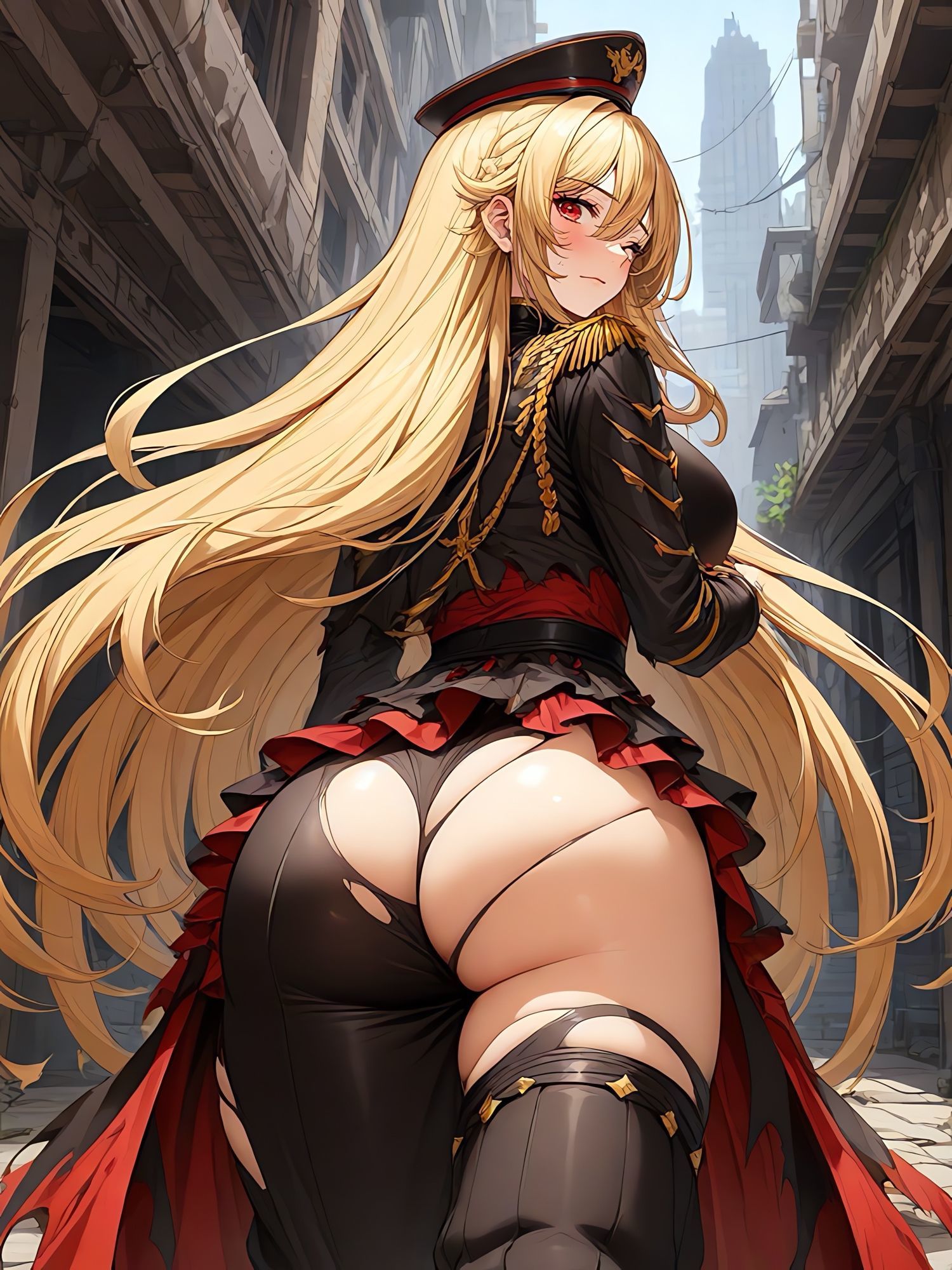 サンプル-軍服尻破れ - サンプル画像