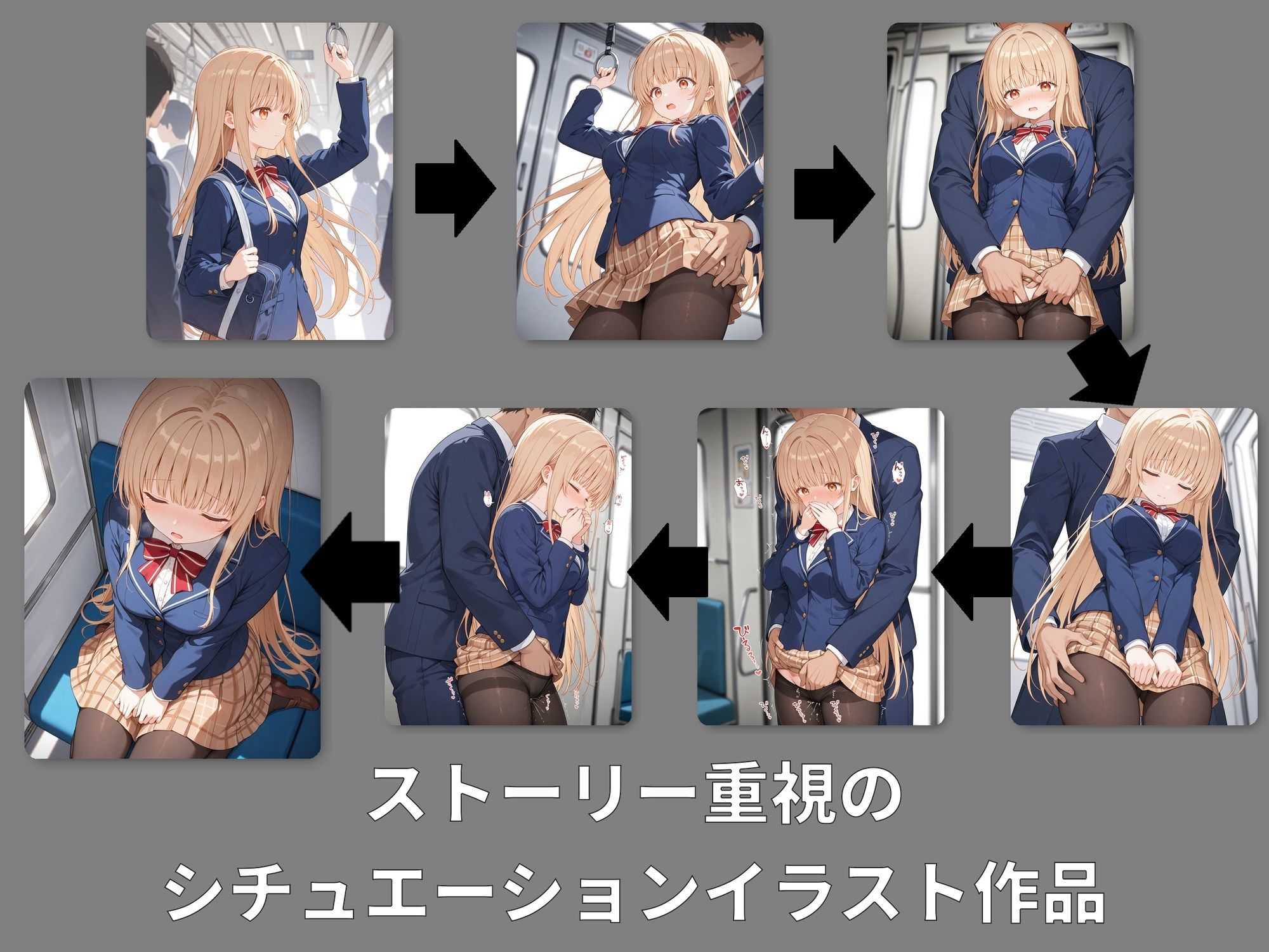 【動画付き】痴●電車 犯●れた少女 椎名●昼編 画像1