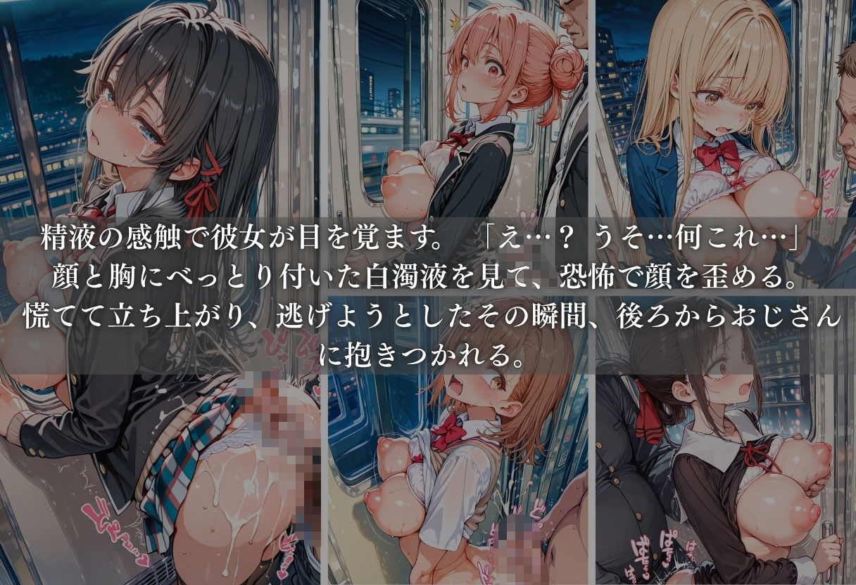 痴●列車ボテ腹END 〜キモおじリーマンに孕ませられる現役女子○生〜 Vol.3 画像5