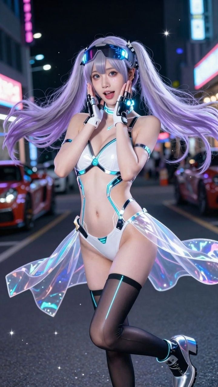 【AIコスプレ美女アイドルシリーズ ＃002:グラビア＆動画】〜宇宙船から愛を込めて 星乃音 ぴこ〜 サンプル3