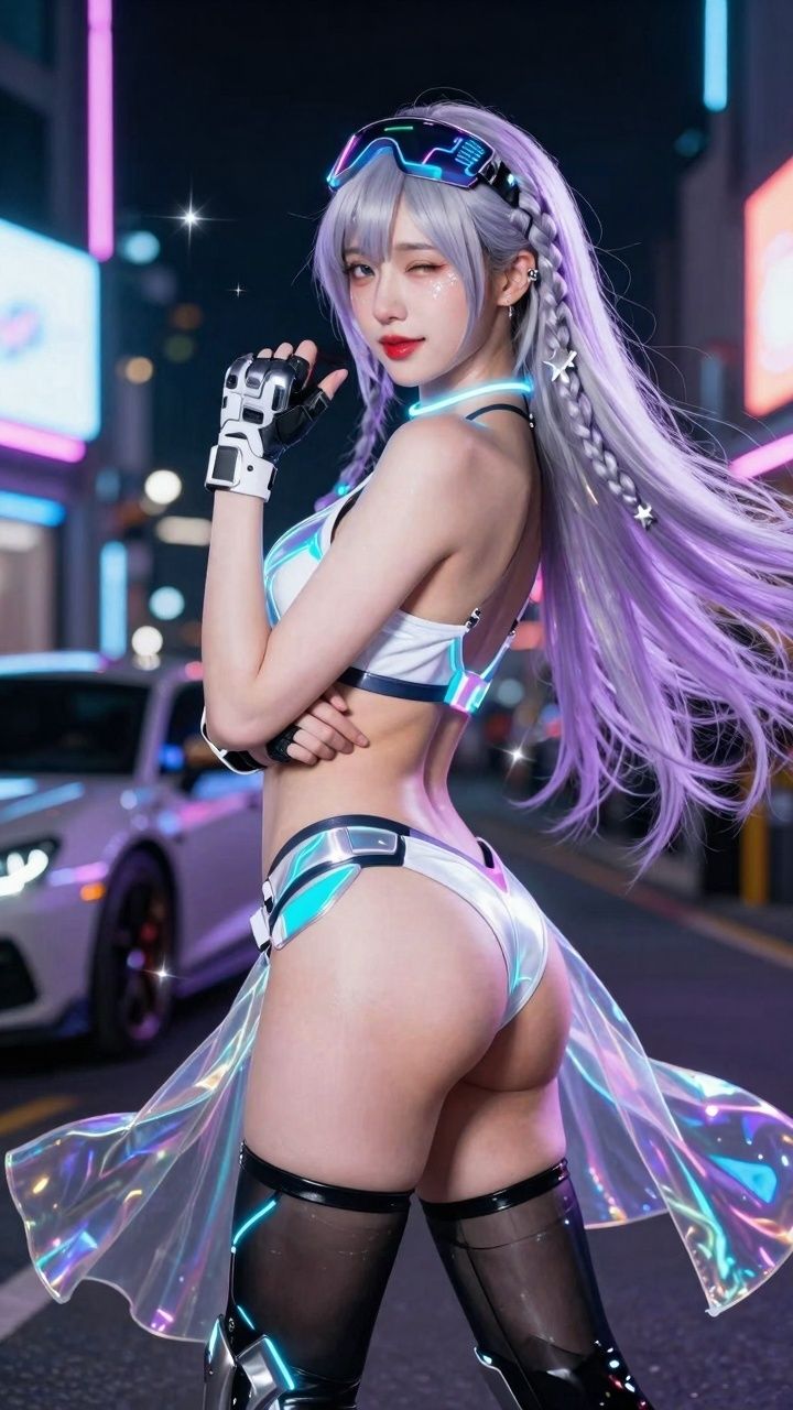 【AIコスプレ美女アイドルシリーズ ＃002:グラビア＆動画】〜宇宙船から愛を込めて 星乃音 ぴこ〜 サンプル4