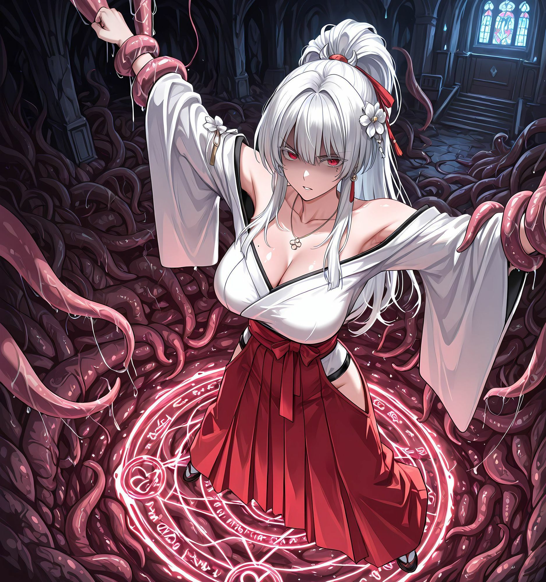 ヒユキ触手拘束洗脳・悪堕ち淫魔化搾精 画像3