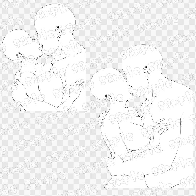 線画素材集［手］110_2