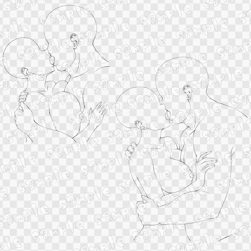線画素材集［手］110_3