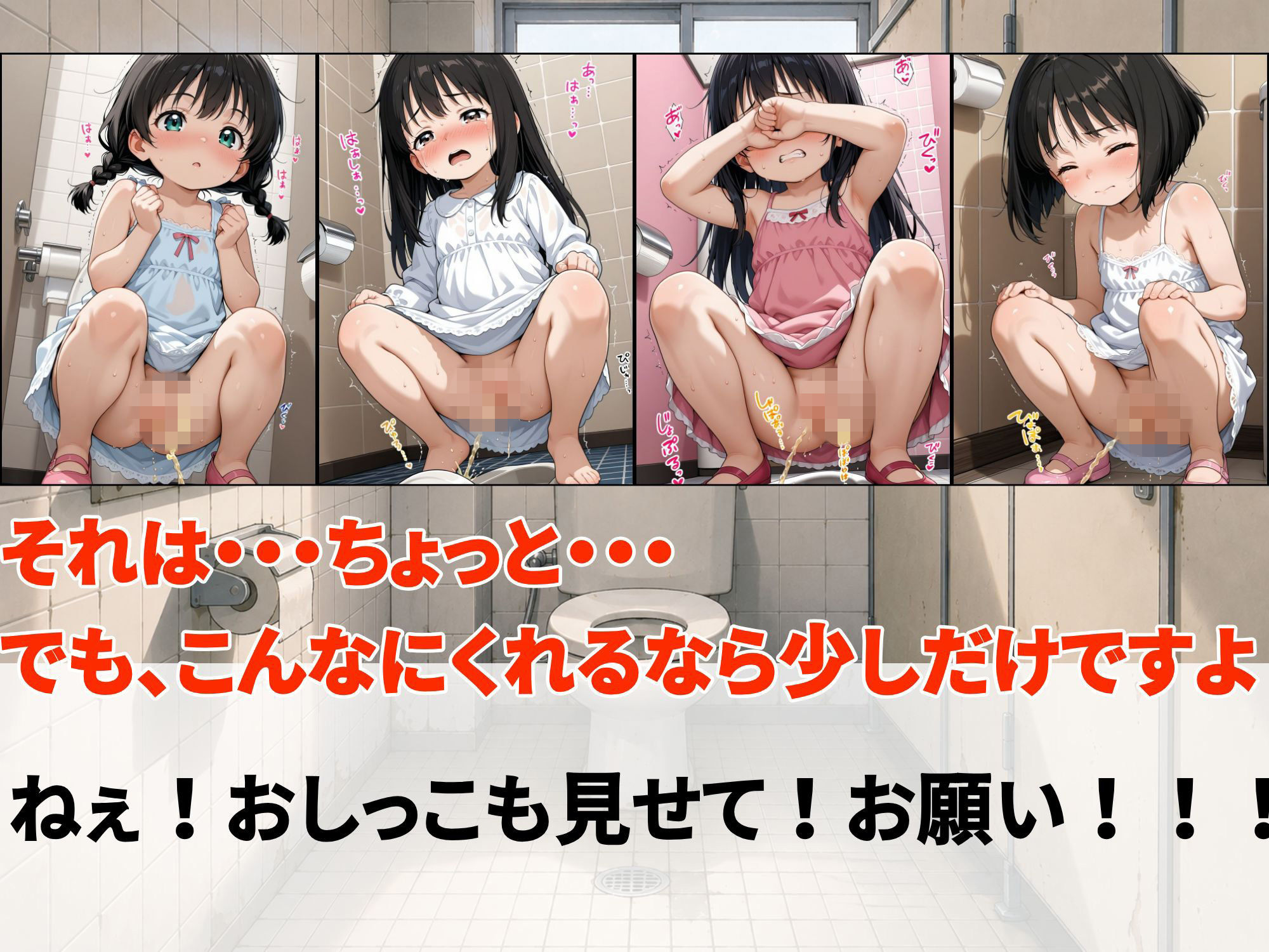 【パイナップル博士】同人CG・AI『脱ぎたてすじまんパンツと時々おしっこ』3
