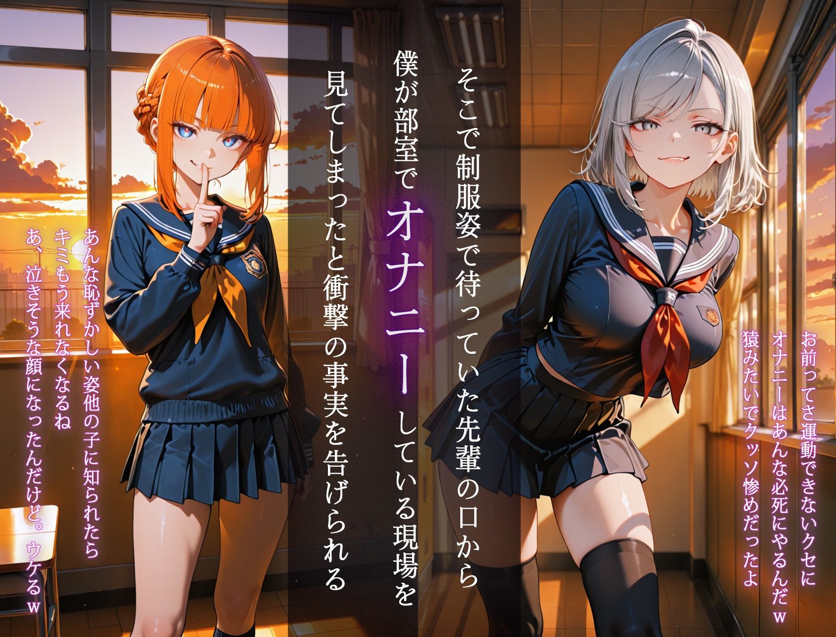 テニス部のドSな先輩に敗北してお仕置き搾精された話 サンプル3