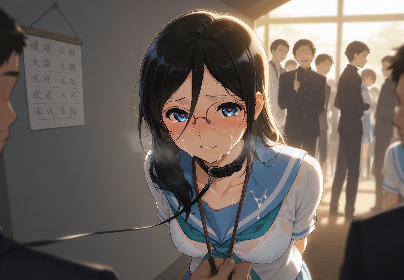 清楚JK彼女が文化祭で「全員の精液受けます」って公衆便器化www 響〇！ユーフォニアム01 画像5