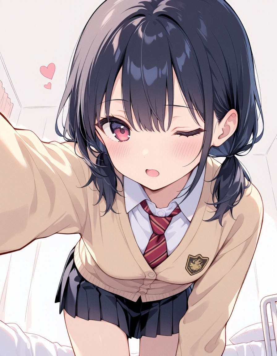 『えっちで可愛い黒髪ちゃん。』vol.2-制服姿で、見せつけ絶頂おなにー。-1