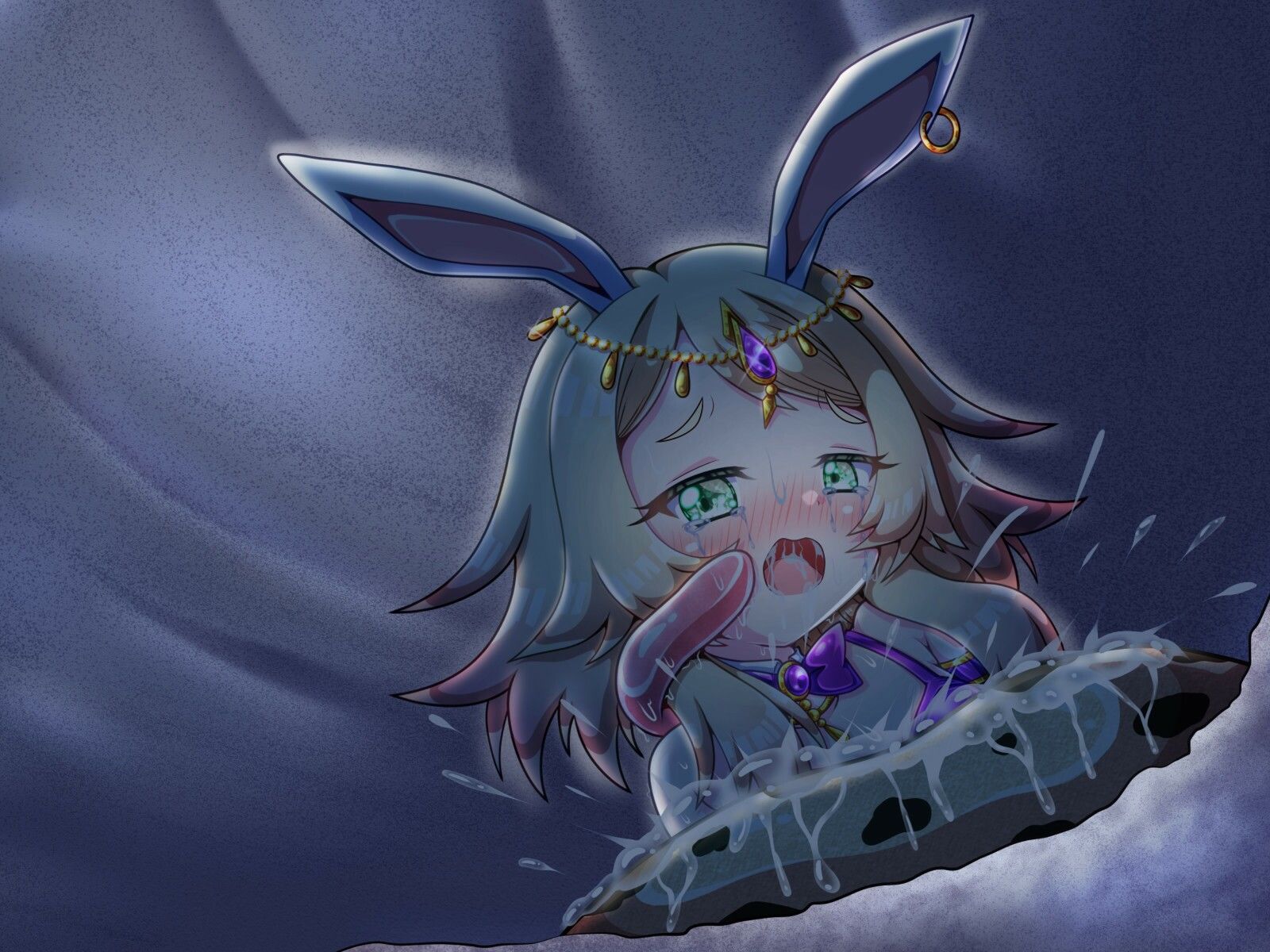 ロリな踊り子ちゃんが流砂でワーム型モンスターに丸呑みにされちゃった！？_4
