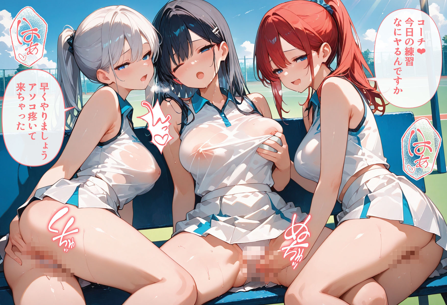 性教育学園X やりまくり！テニス部編2 vol.60【セリフ入有】 画像1
