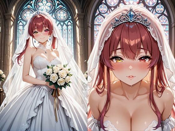 【甘々彼女記録。Ep06】宝〇  マリン   甘々ウェディング編 500枚CG集 サンプル1