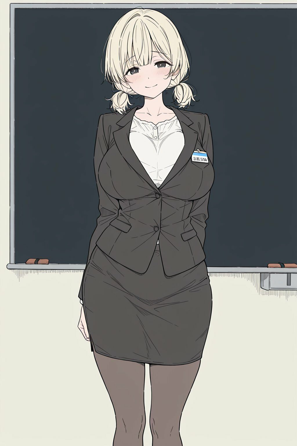 サンプル-金髪ツインテール教育実習生とめちゃくちゃ中出しセックスした - サンプル画像