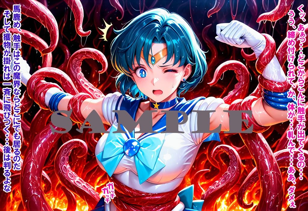 敵と戦いピンチになる魔法少女 Vol7