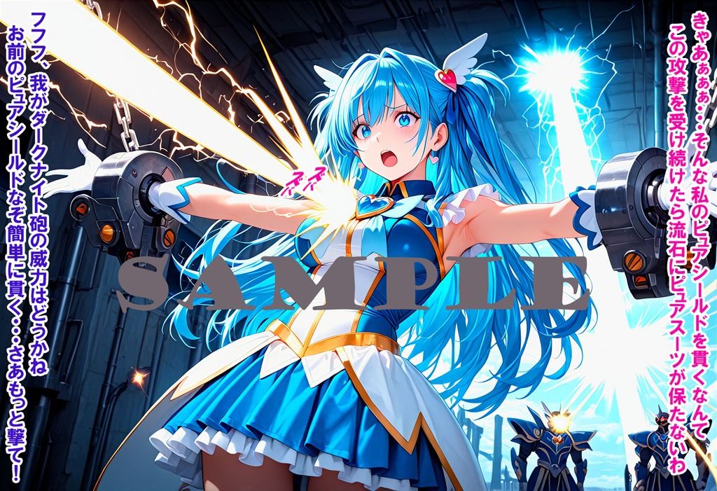 敵と戦いピンチになる魔法少女 Vol7