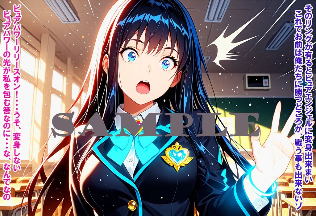 敵と戦いピンチになる魔法少女 Vol7
