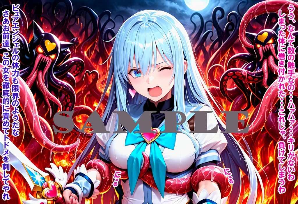 敵と戦いピンチになる魔法少女 Vol7