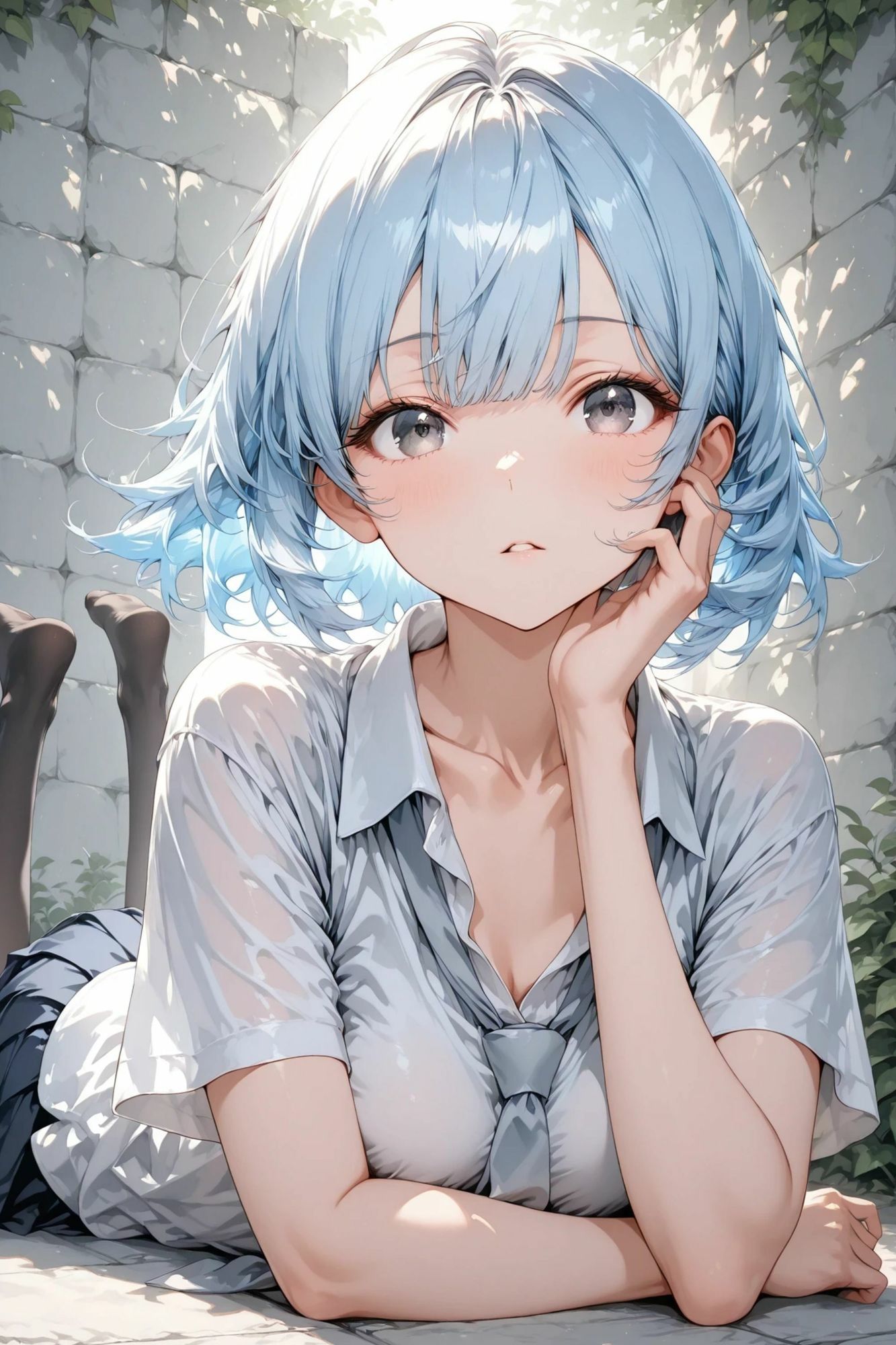 葵- 白い壁 - 【ヌード集】 画像3