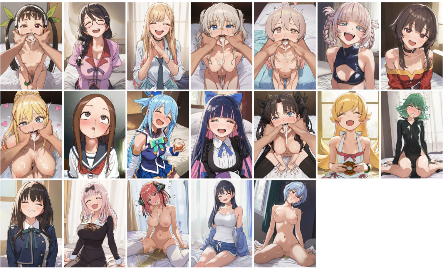 喉奥イラマチオまとめ 2 19人分 ［328枚］_2