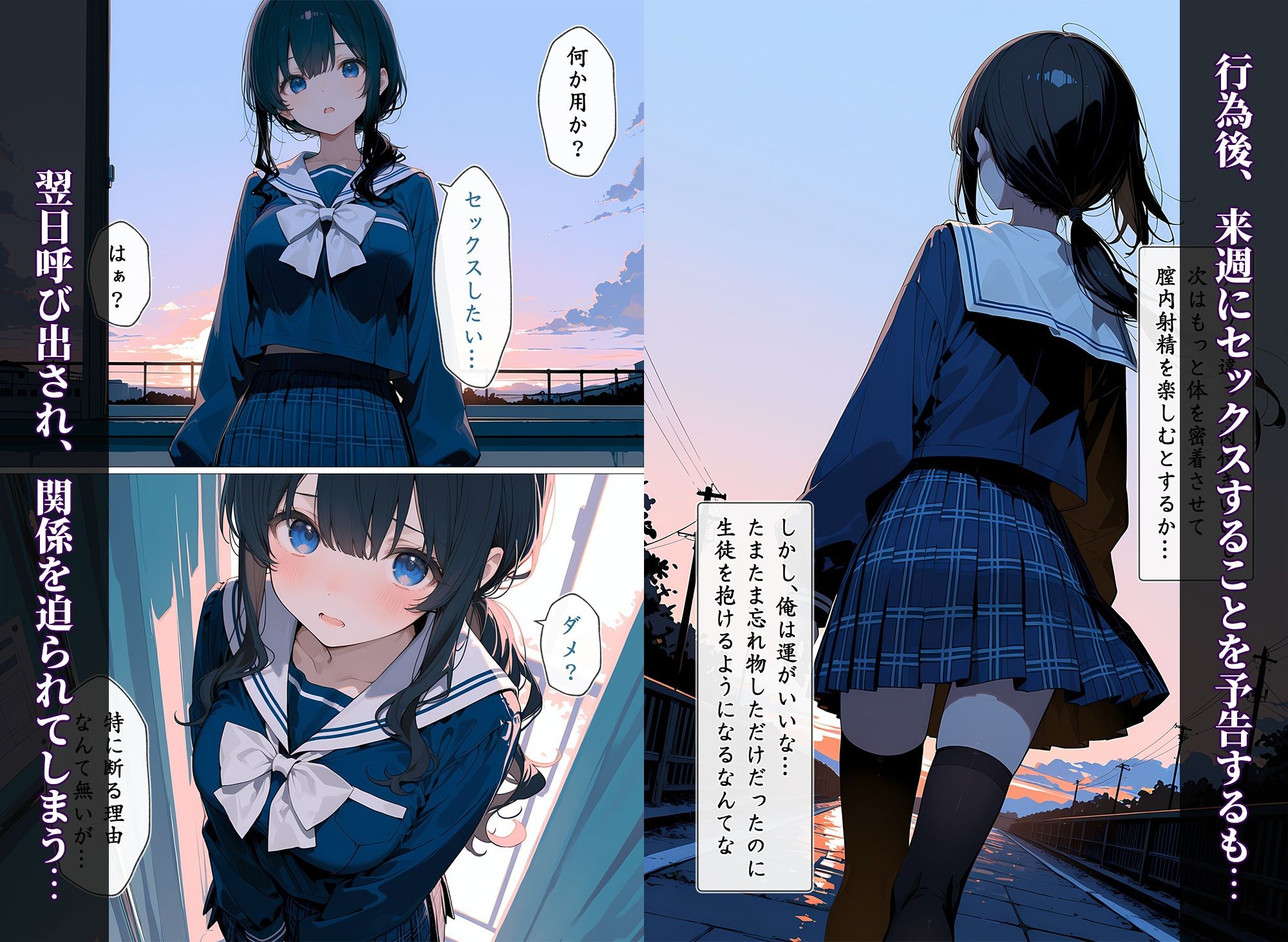 秘密の放課後誰も居ない教室で自慰行為に耽っていた少女と冴えない教師のお話9