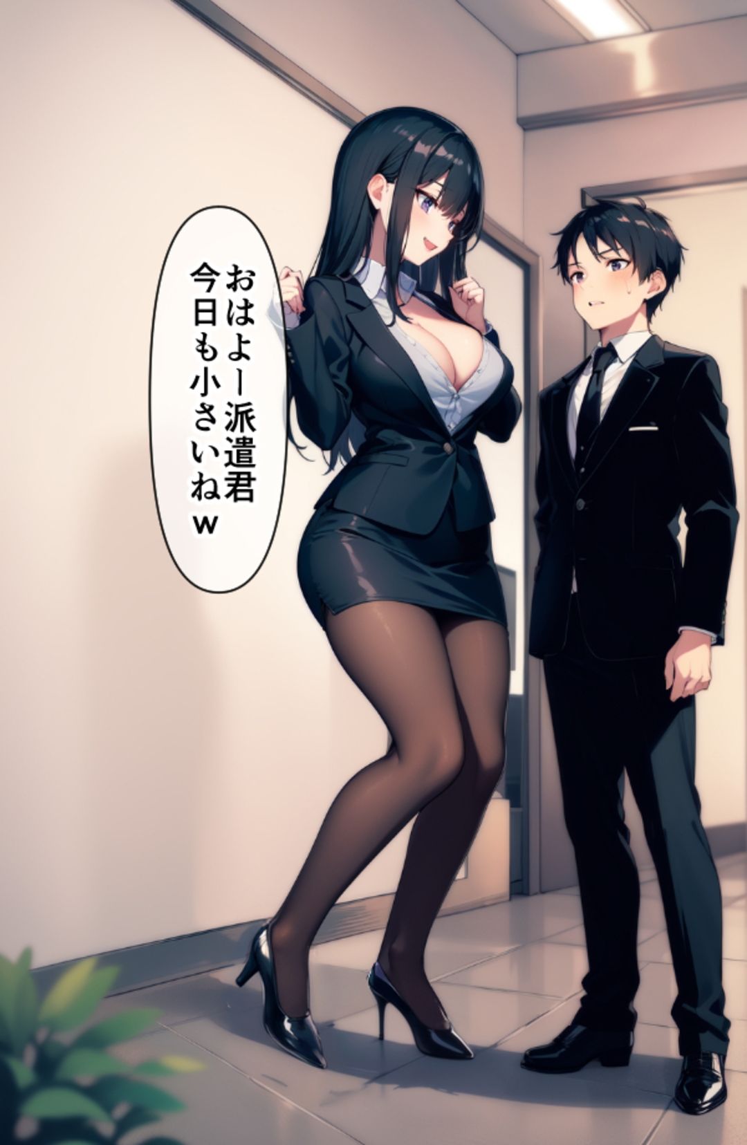高身長女性×低身長男性 言葉責め集(スーツ女性編)