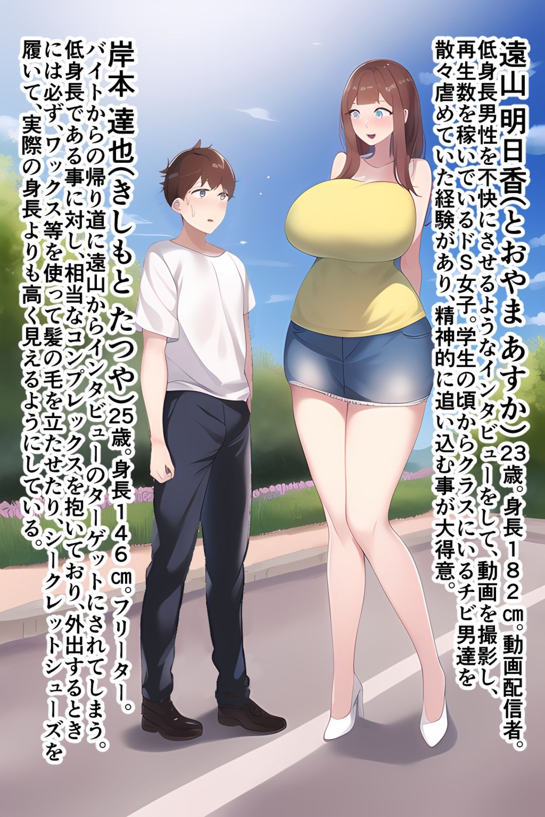 高身長女性×低身長男性 言葉責め集(バレー部その他編) 画像2
