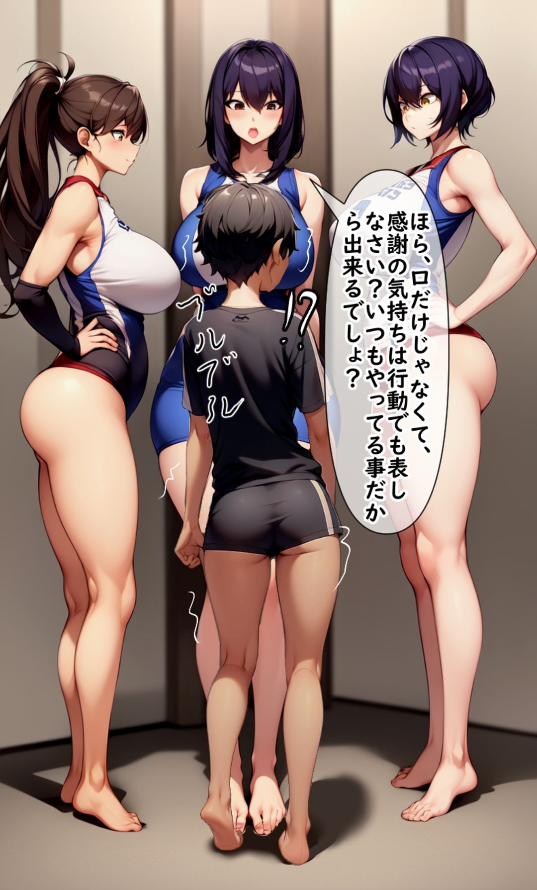 高身長女性×低身長男性 言葉責め集(バレー部その他編) 画像8
