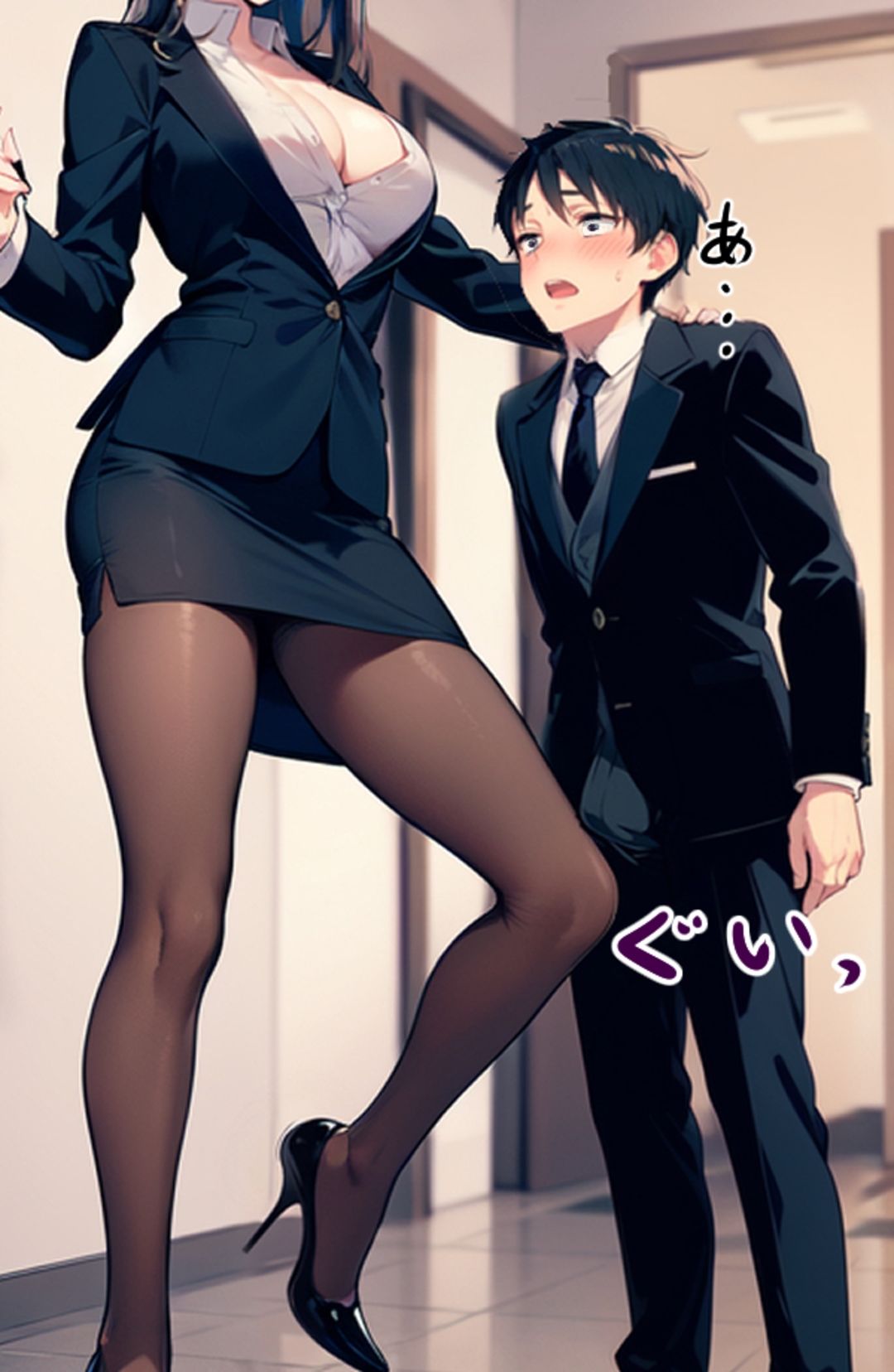 【セット作品】高身長女性×低身長男性 言葉責め集（スーツ女性編＋バレー部その他編） 画像5