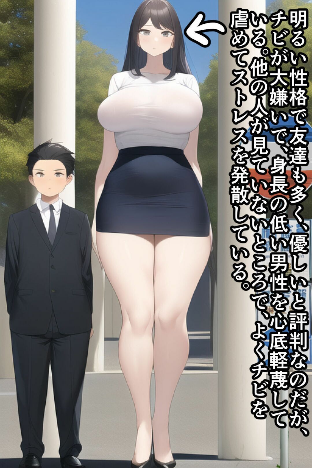 【セット作品】高身長女性×低身長男性 言葉責め集（スーツ女性編＋バレー部その他編） 画像6