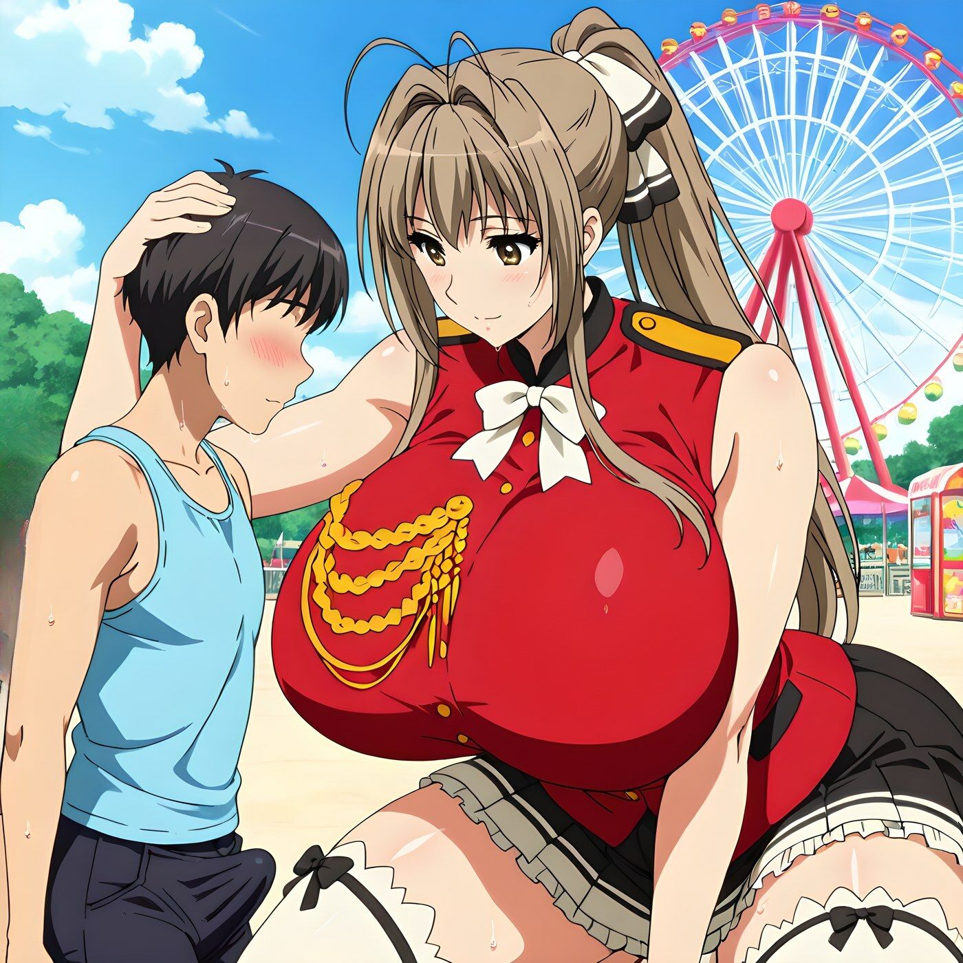 遊園地のお姉さんのエッチなサービス1