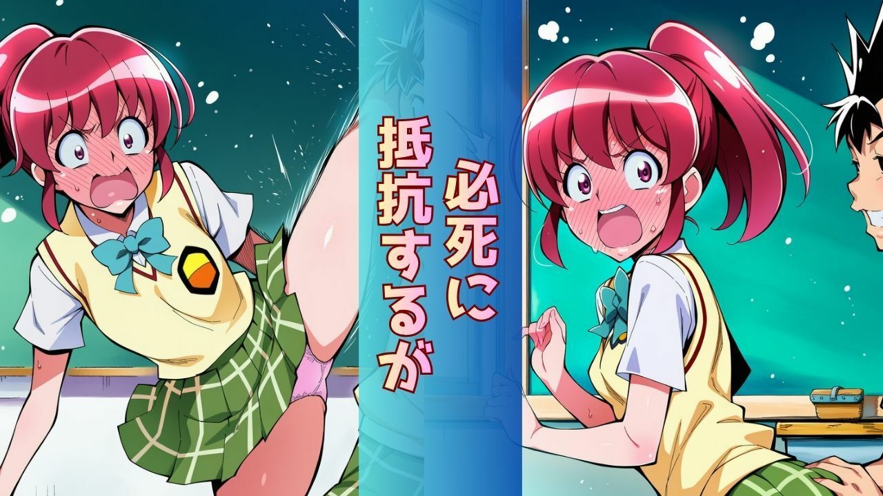 幼なじみヒロインがクラスのスケベ男子に‘ついに’全部みられて「オマコレ宣言」する話_5