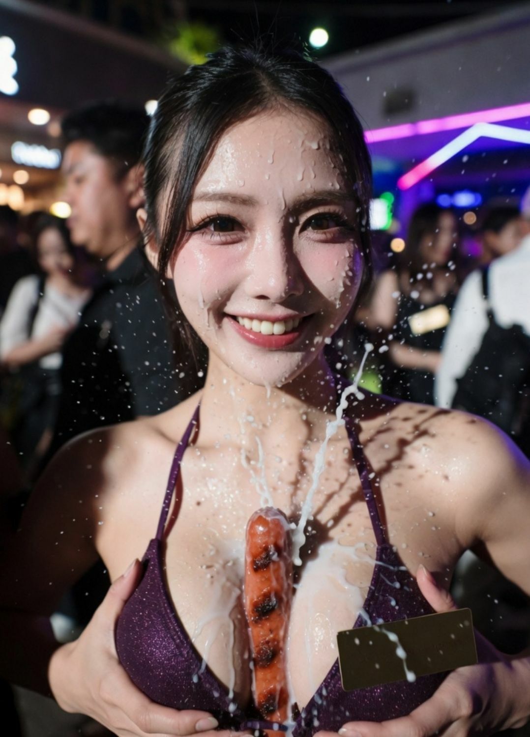 突然ですが、パイズリ挟射させてください。ついでにベロだしもお願いします。 画像6