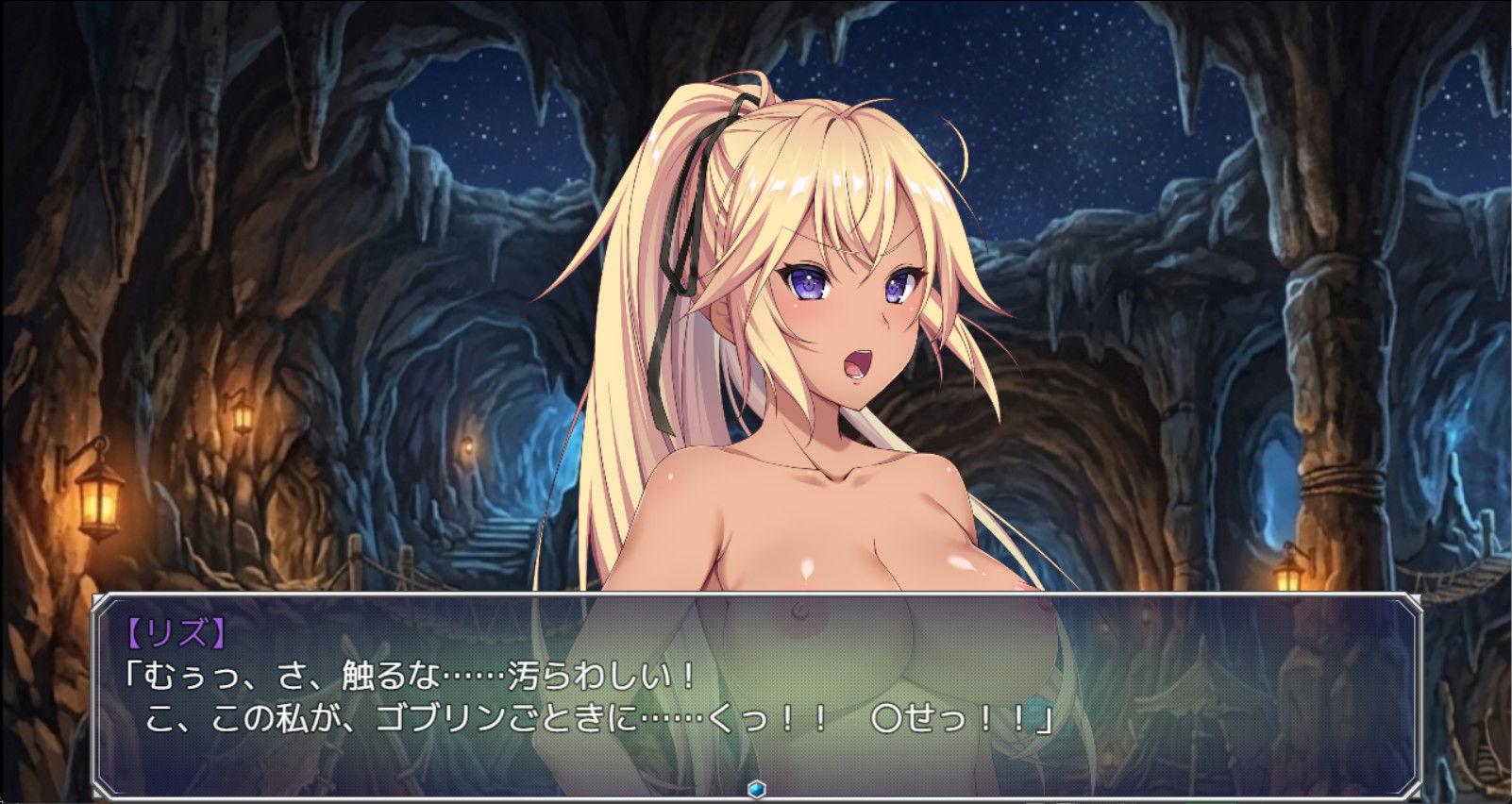 【立ち絵素材R18】金髪ポニテ褐色肌の少女剣士 フルセットPSDパック 画像3