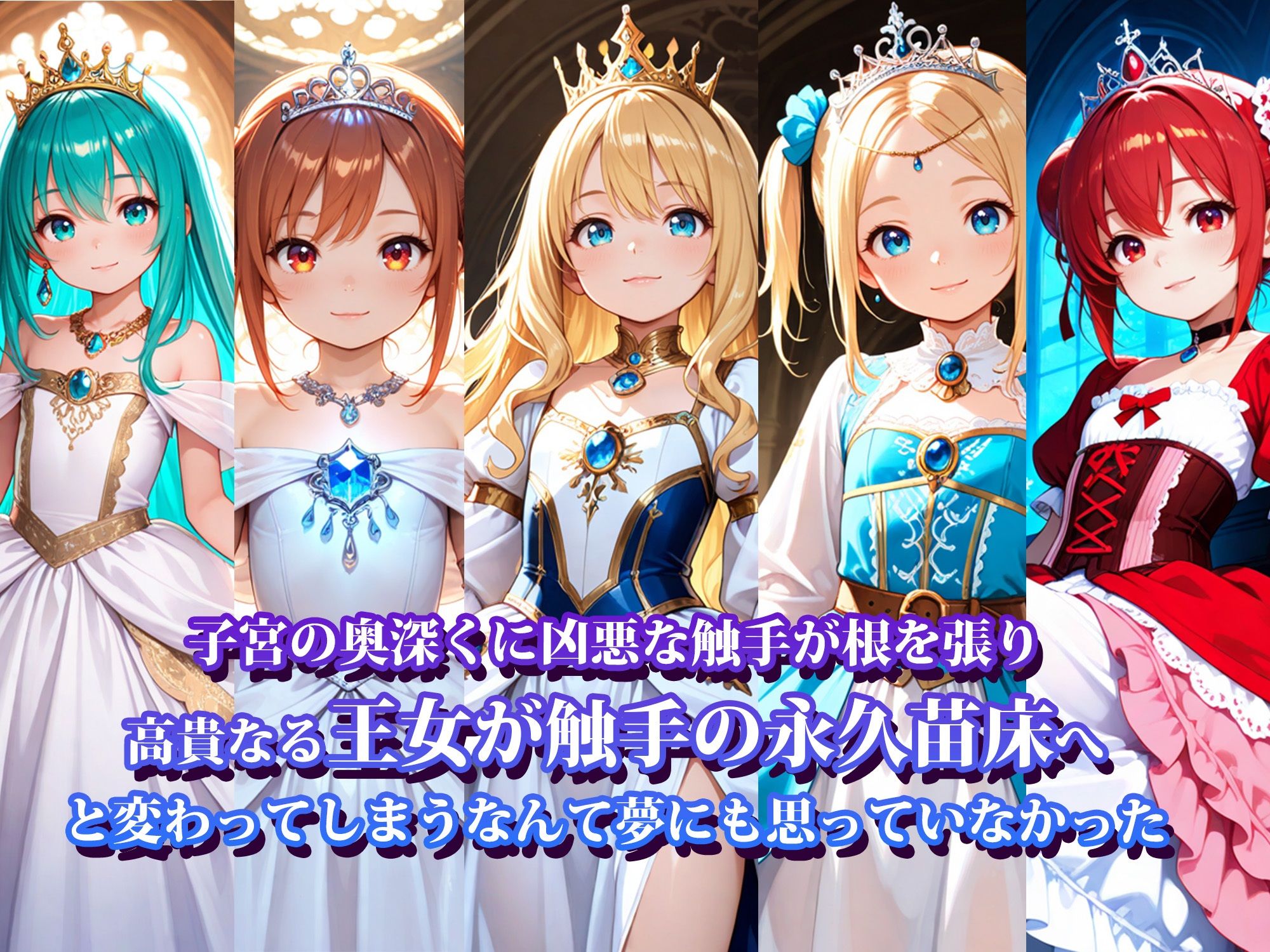 反乱で捕らわれた王女触手幽閉生活_3