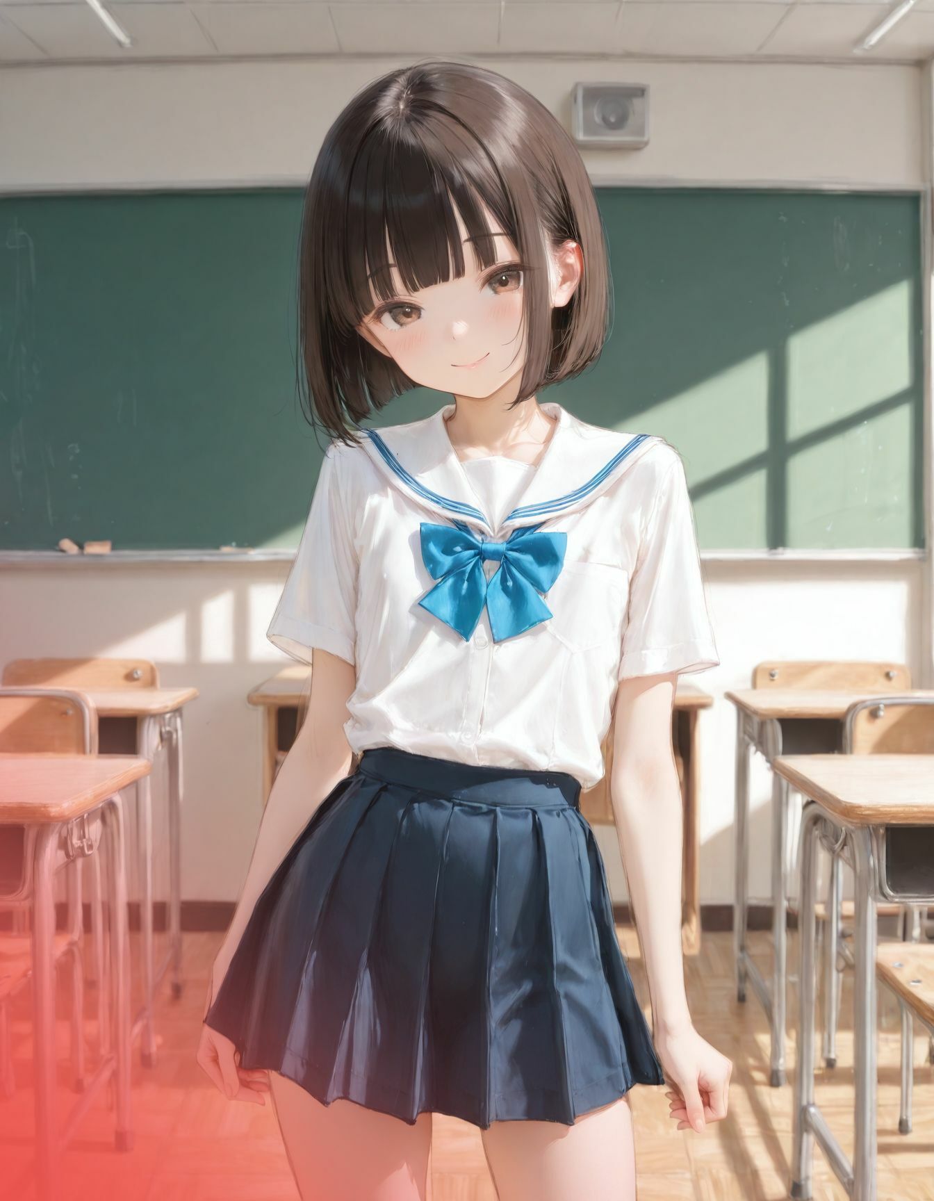 つるぺたちっぱい女子校生の放課後秘密の生活指導 サンプル画像 2