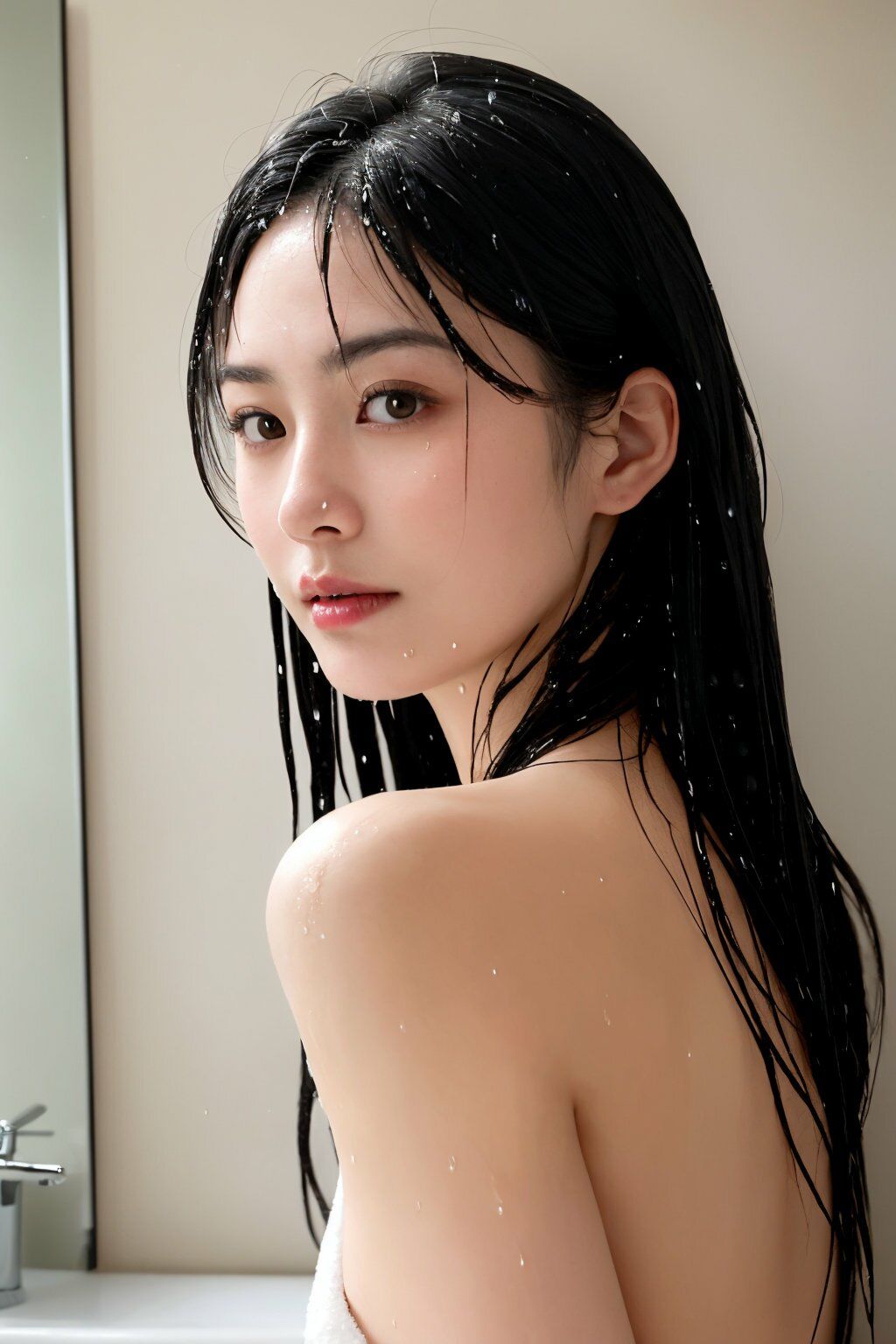 夫の出張中に…第二章〜人妻・佐藤さやかの温泉旅館での秘密〜【AI美女写真集】 画像5