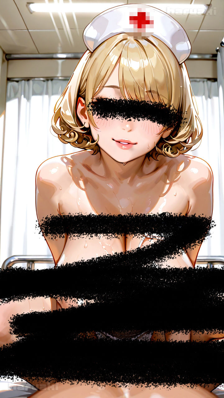 【AIアニメ巨乳美女写真集】Vol.14サキュバス系看護婦中島さんの搾精勤務しこしこ