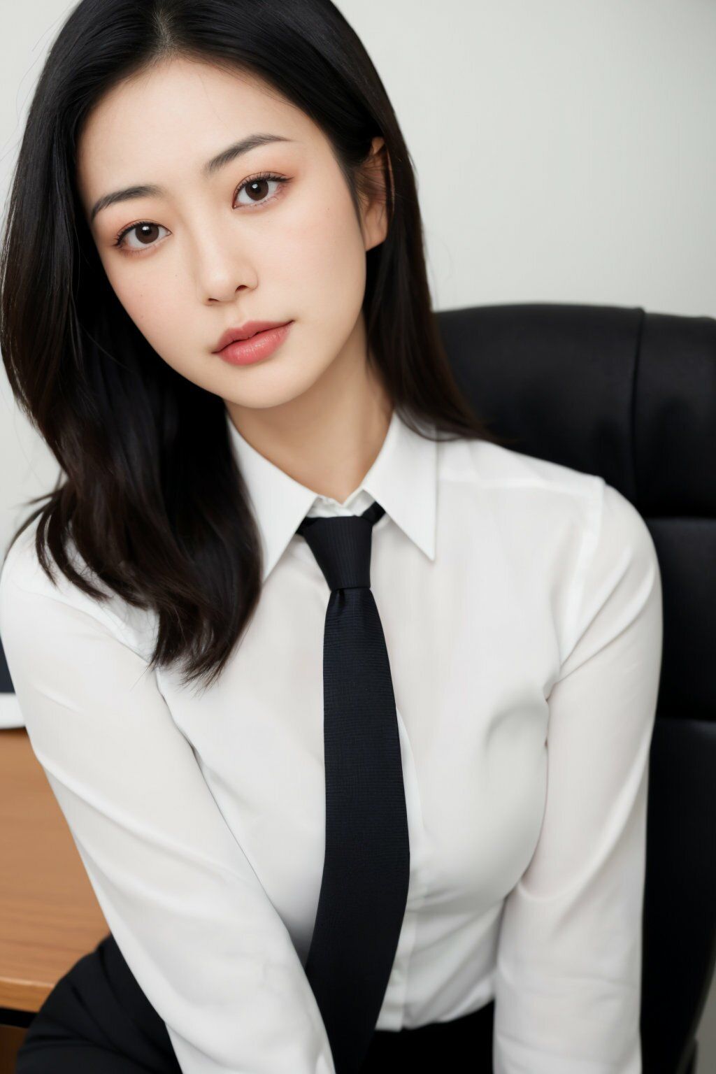 夫の出張中に…第三章〜人妻・佐藤さやかの残業後の秘密〜【AI美女写真集】 画像3