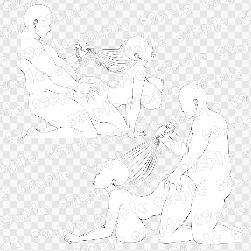 線画素材集［手］111 画像2