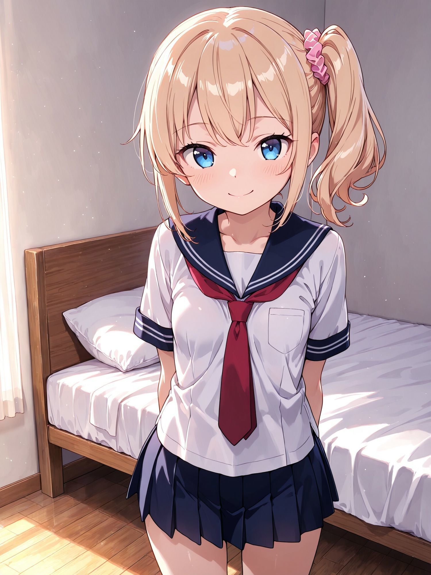 つるぺたちっぱいギャル女子校生の自宅授業_3