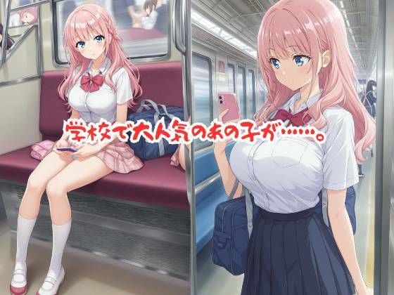 【498P】学校で大人気のピンク髪美女がキモイおじさん達の標的に…痴○電車編 画像1