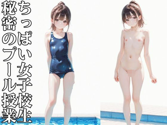 ちっぱい女子校生秘密のプール授業