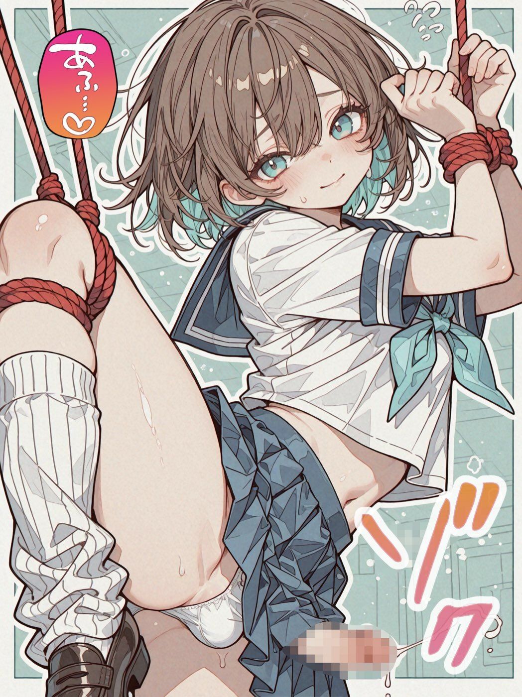 萌え系制服男の娘！拘束プレイはメスイキ確定演出！！_3