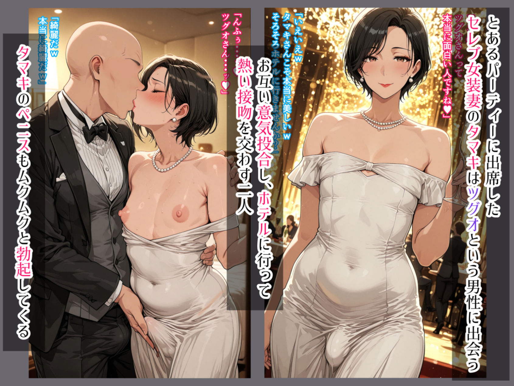 セレブ女装妻が糞漏らしホモセックス_3